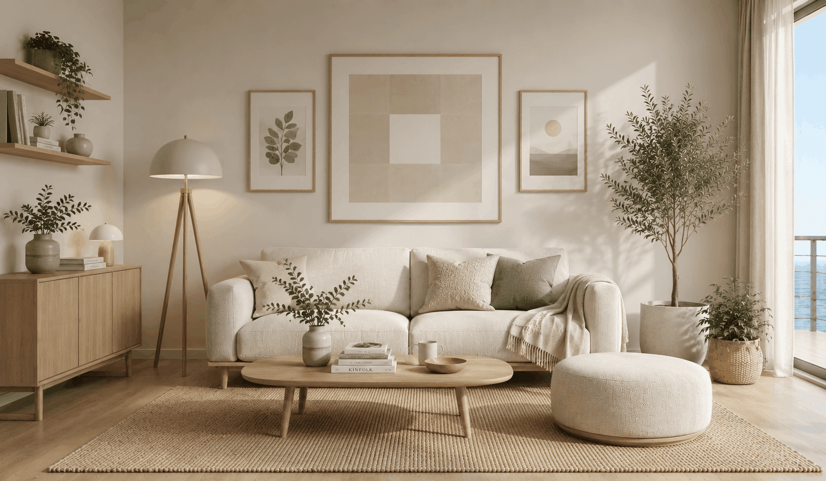 Living room render variation 2