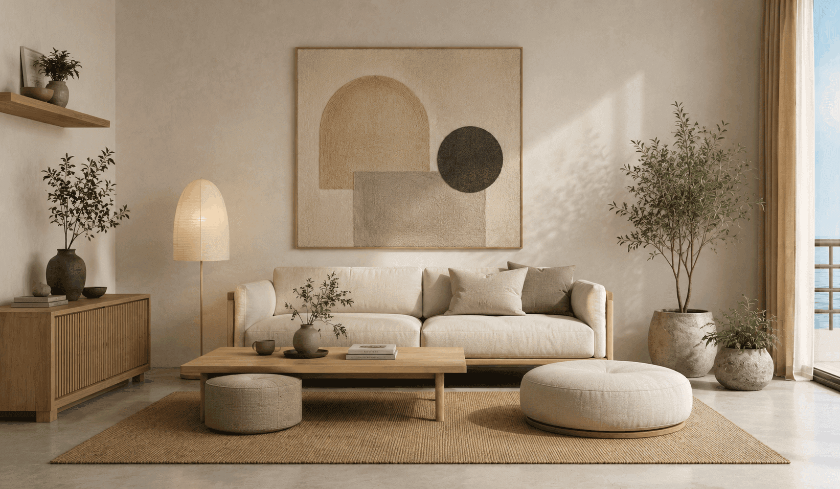 Living room render variation 4