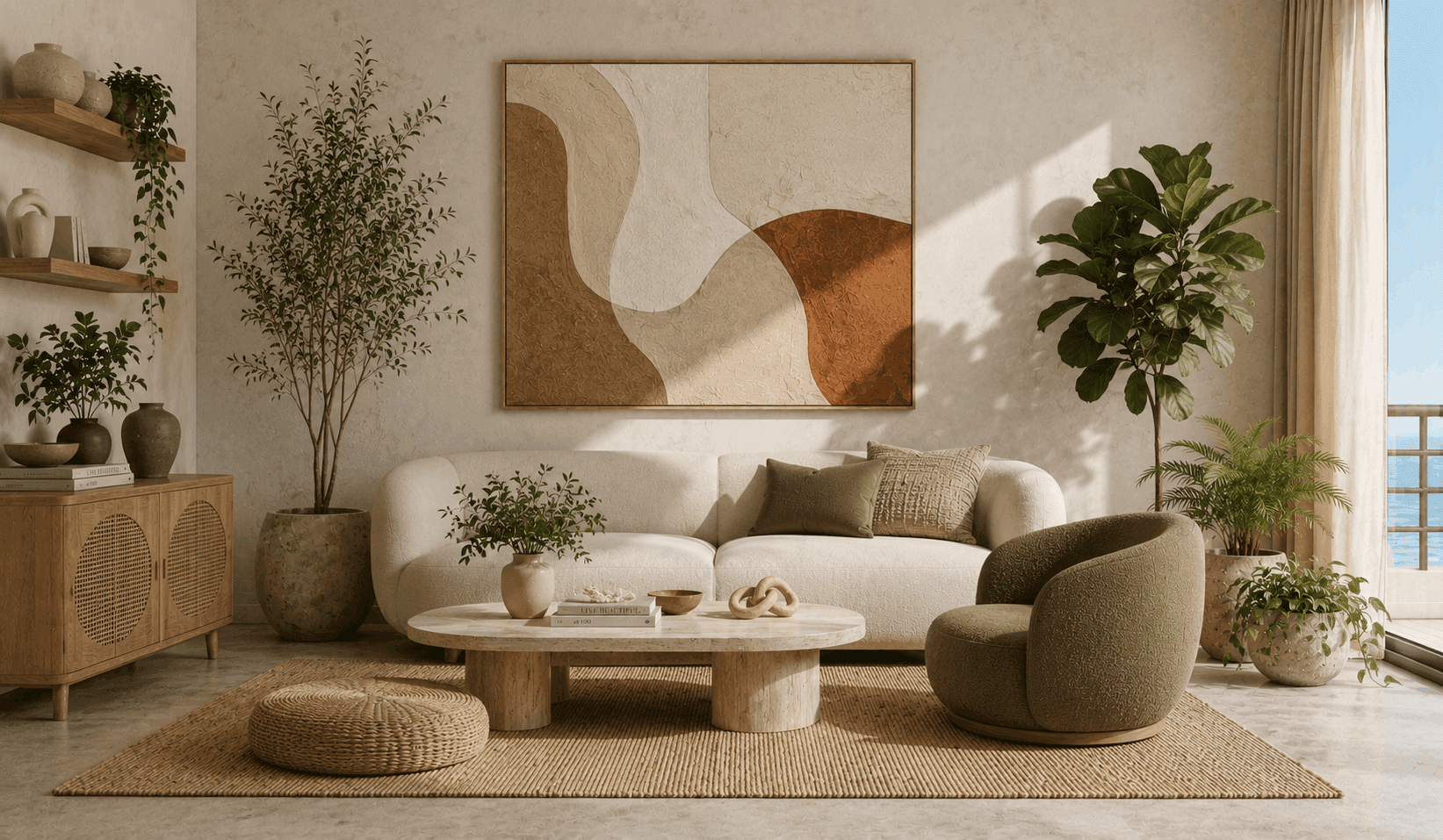 Living room render variation 1