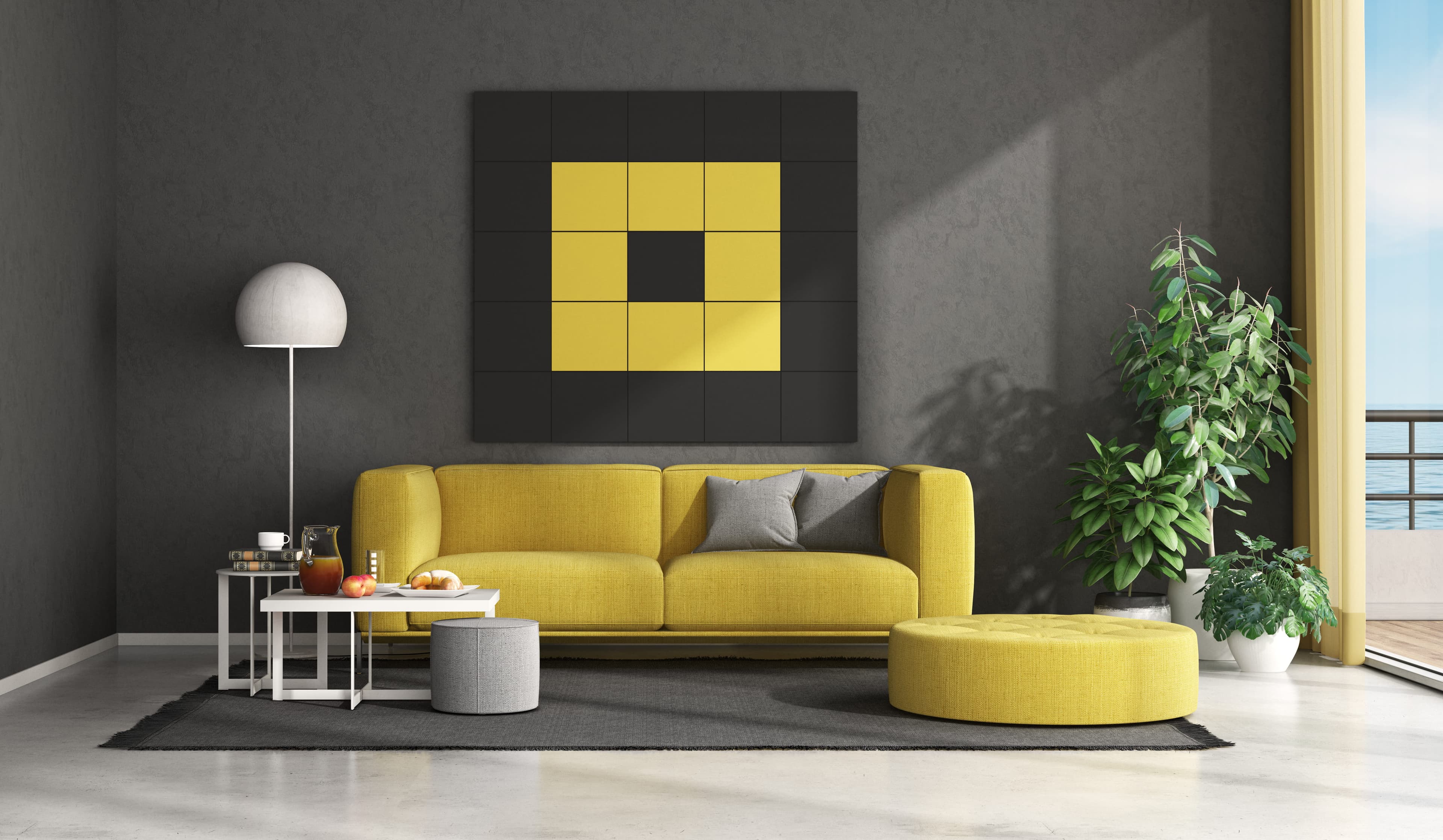 Living room render variation 9